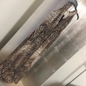 Animal print maxi dress